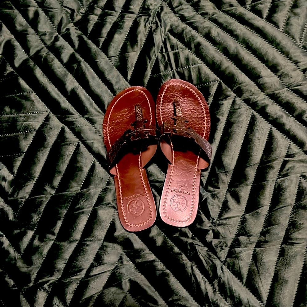 Brown Tory Burch Sandals